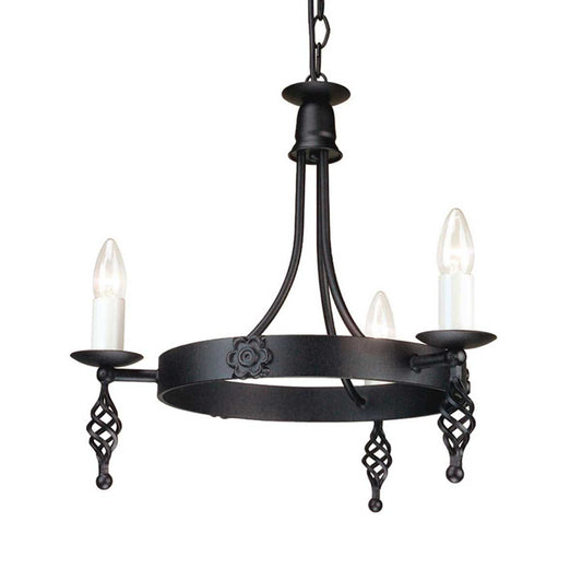 Belfry In Light Chandelier In Black