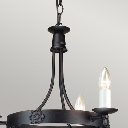 Belfry In Light Chandelier In Black