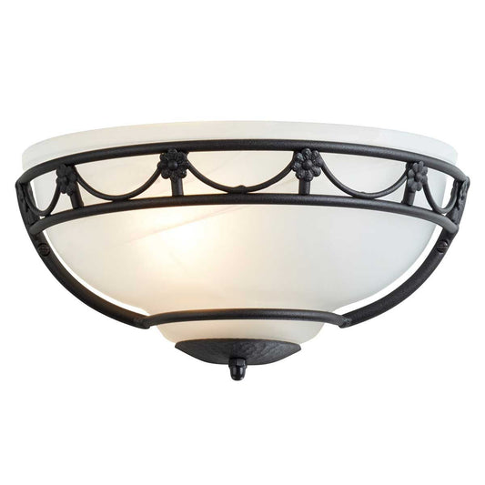 Carisbrooke Light Wall Uplighter in Black
