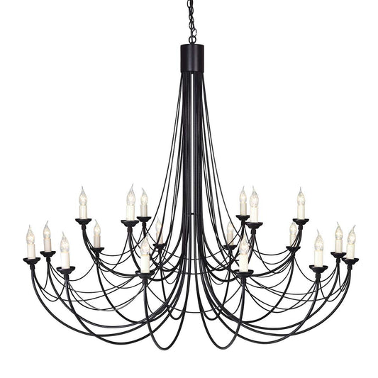Carisbrooke Light Chandelier in Black