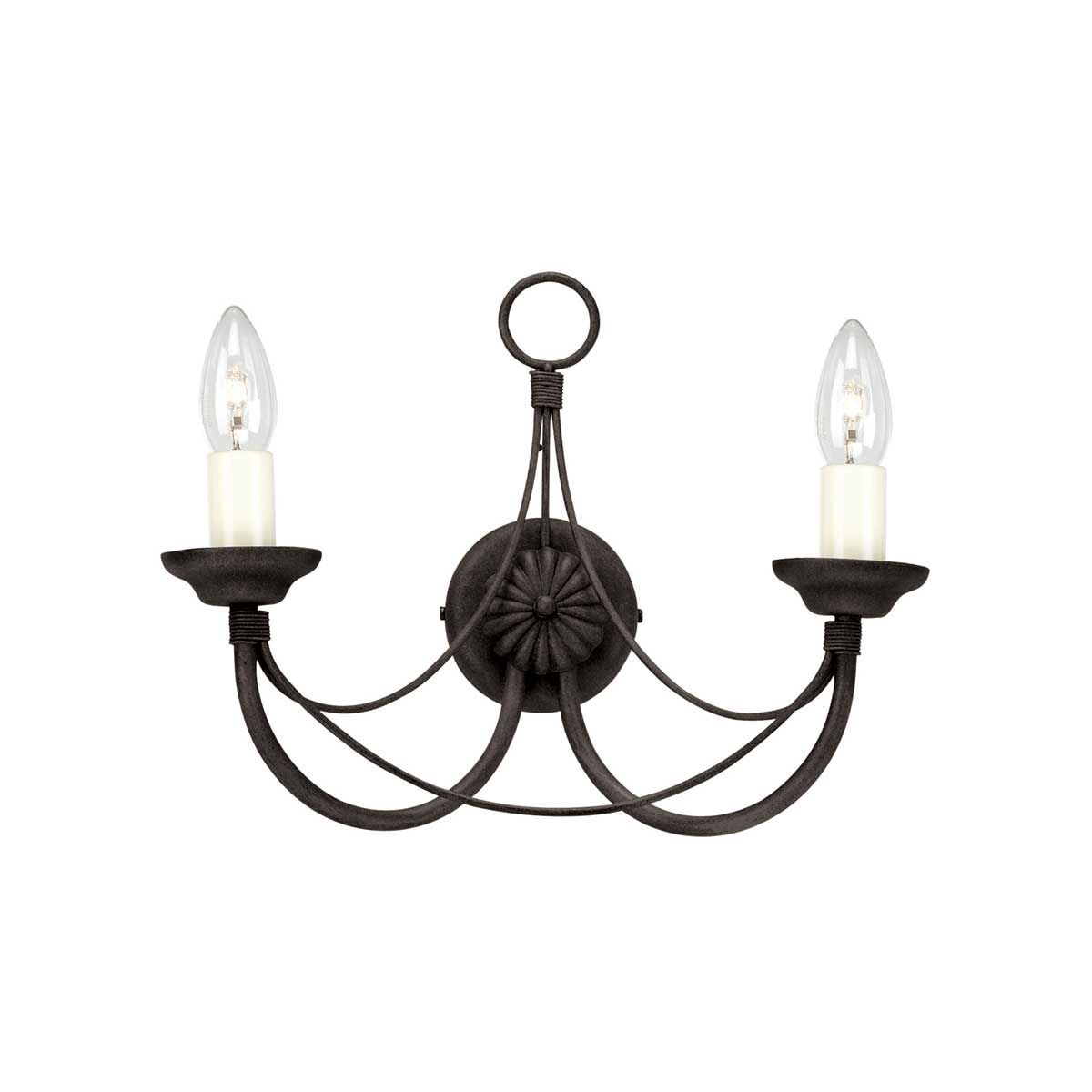 Carisbrooke Light Wall Light in Black