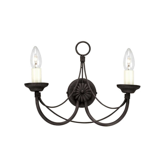 Carisbrooke Light Wall Light in Black