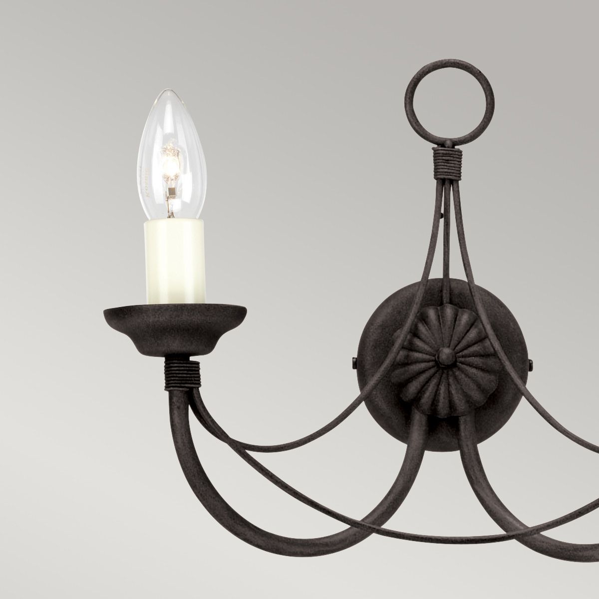 Carisbrooke Light Wall Light in Black