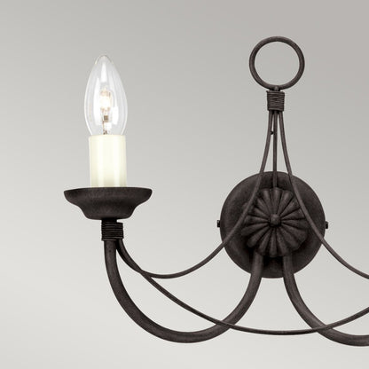 Carisbrooke Light Wall Light in Black
