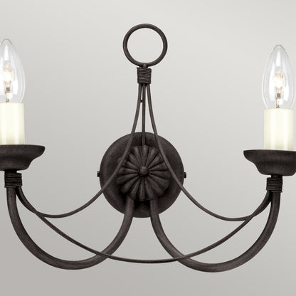 Carisbrooke Light Wall Light in Black