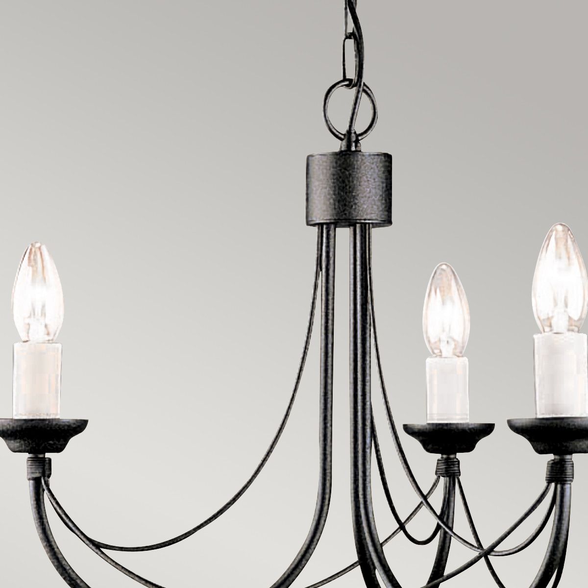 Carisbrooke Light Chandelier in Black