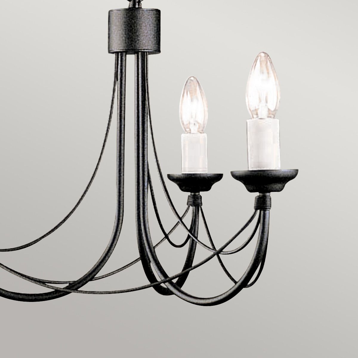 Carisbrooke Light Chandelier in Black