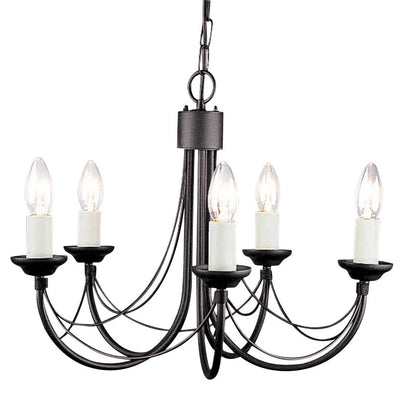 Carisbrooke Light Chandelier in Black