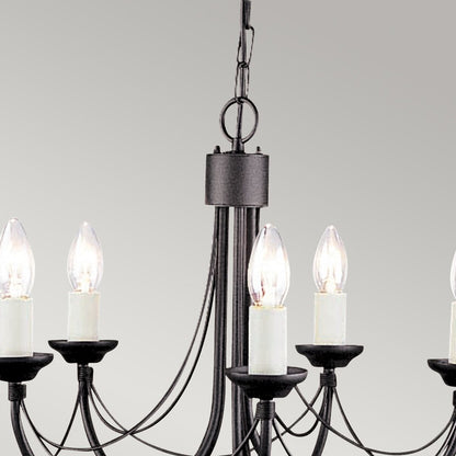 Carisbrooke Light Chandelier in Black