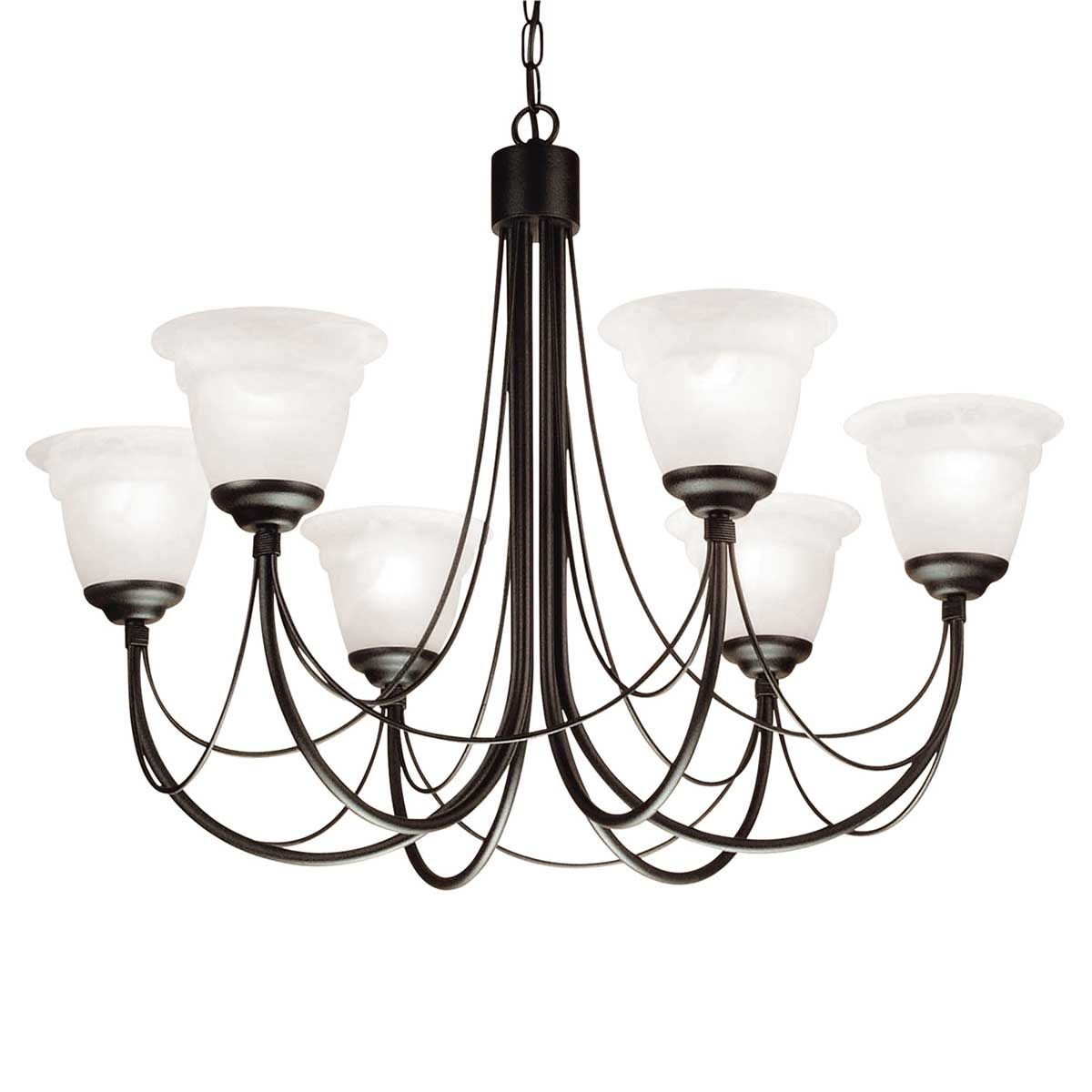 Carisbrooke Light Chandelier in Black