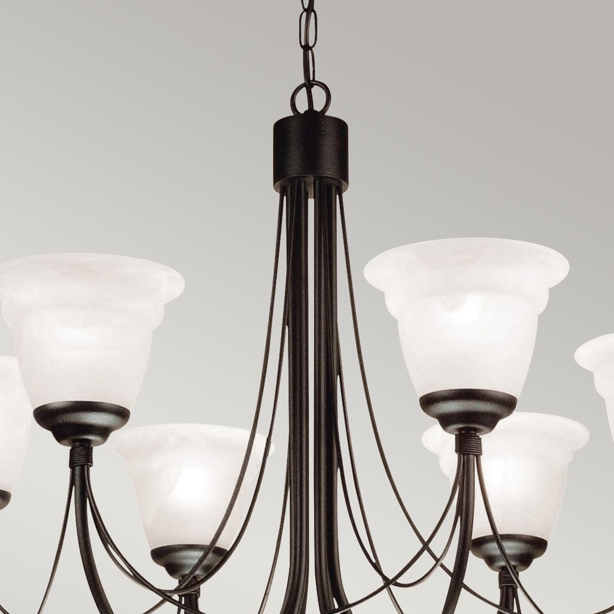 Carisbrooke Light Chandelier in Black