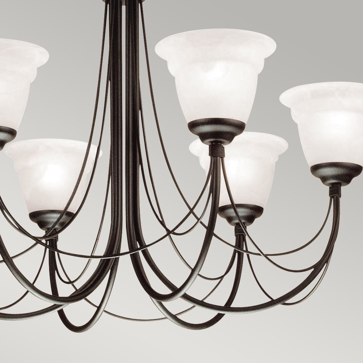 Carisbrooke Light Chandelier in Black