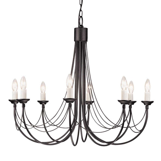 Carisbrooke Light Chandelier in Black
