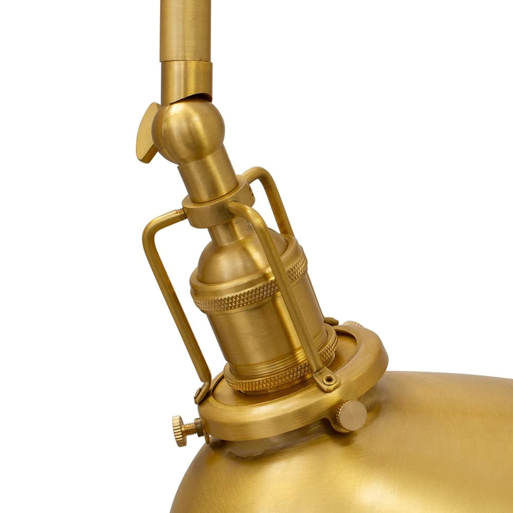 Soho Lighting Claridge Lacquered Antique Solid Brass Adjustable Reading & Picture Wall Light