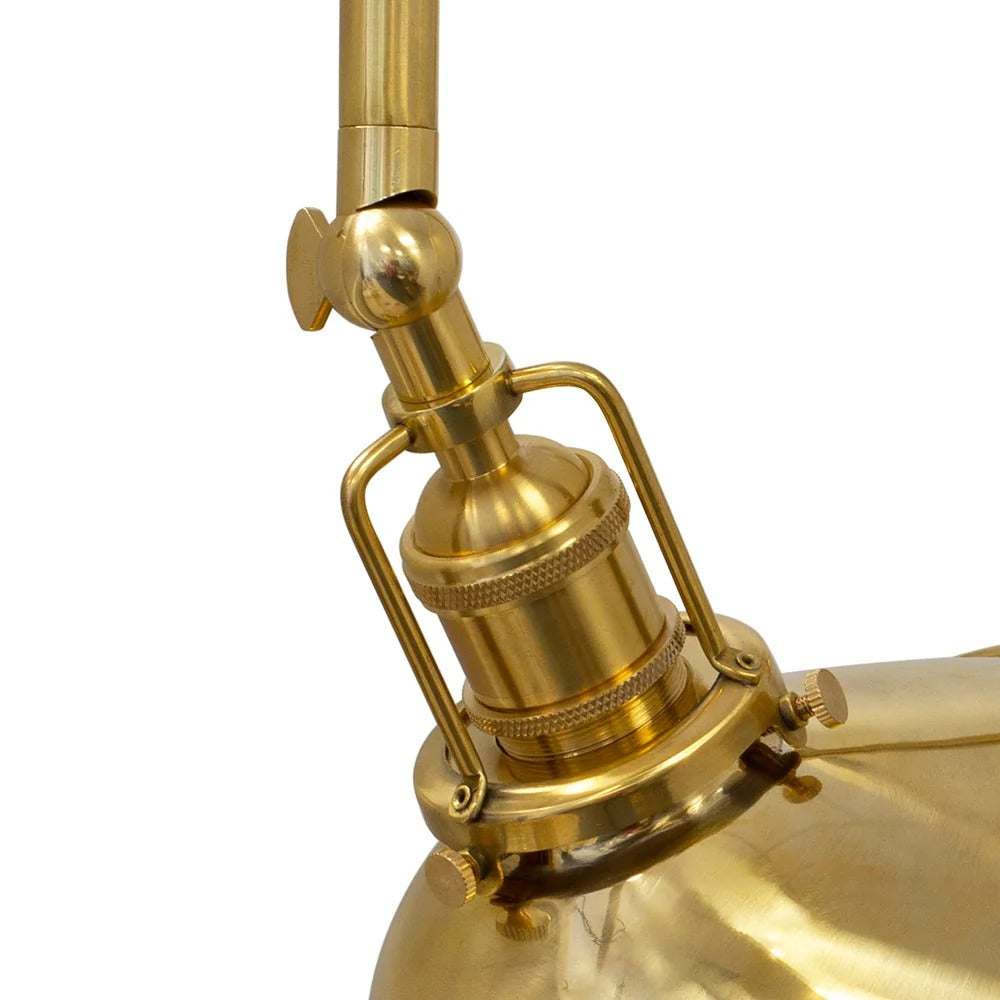Soho Lighting Claridge Polished Solid Brass Adjustable Reading & Picture Wall Light