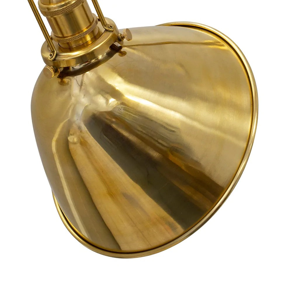 Soho Lighting Claridge Polished Solid Brass Adjustable Reading & Picture Wall Light