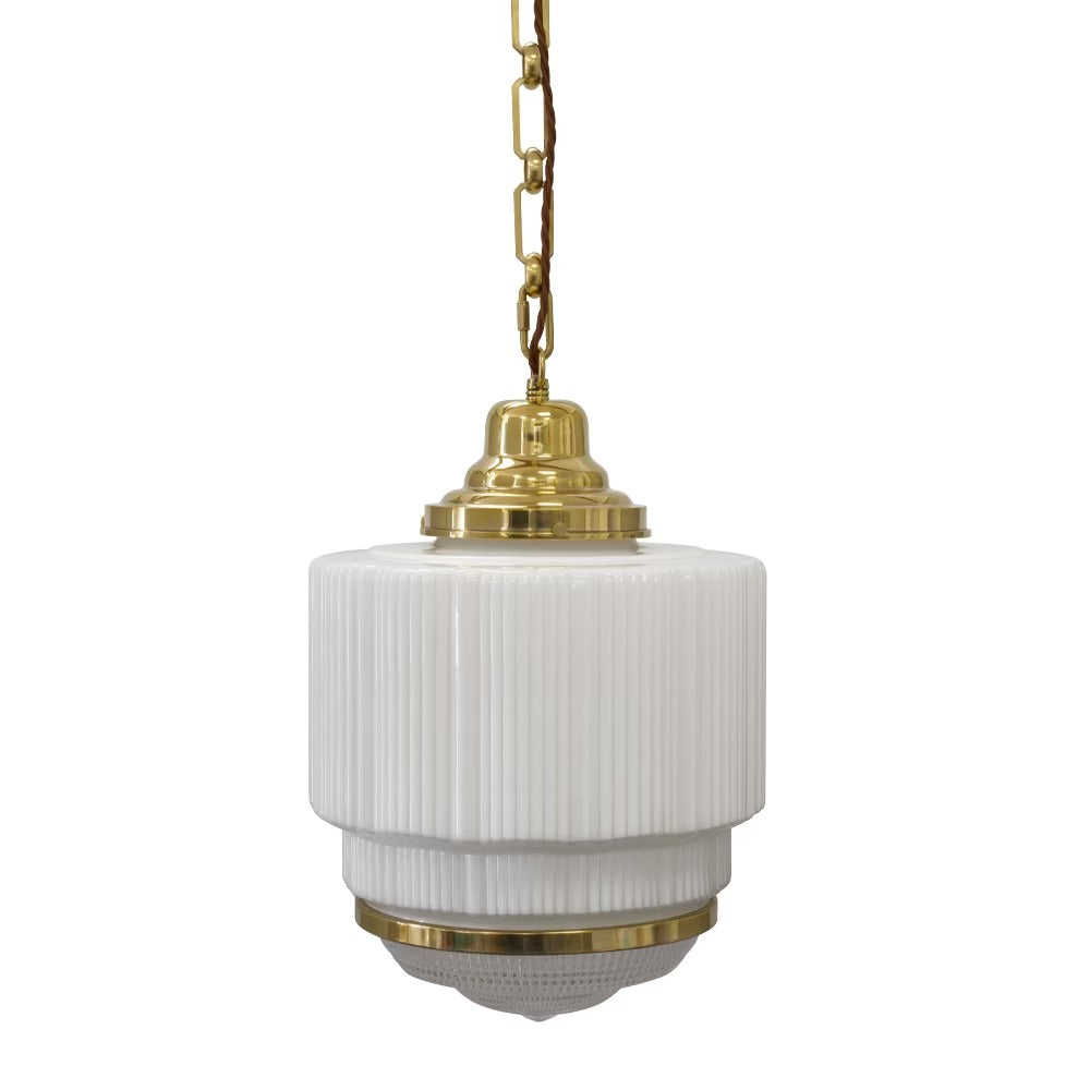 Soho Lighting The Dean Pendant Light Polished Brass - The Schoolhouse Collection