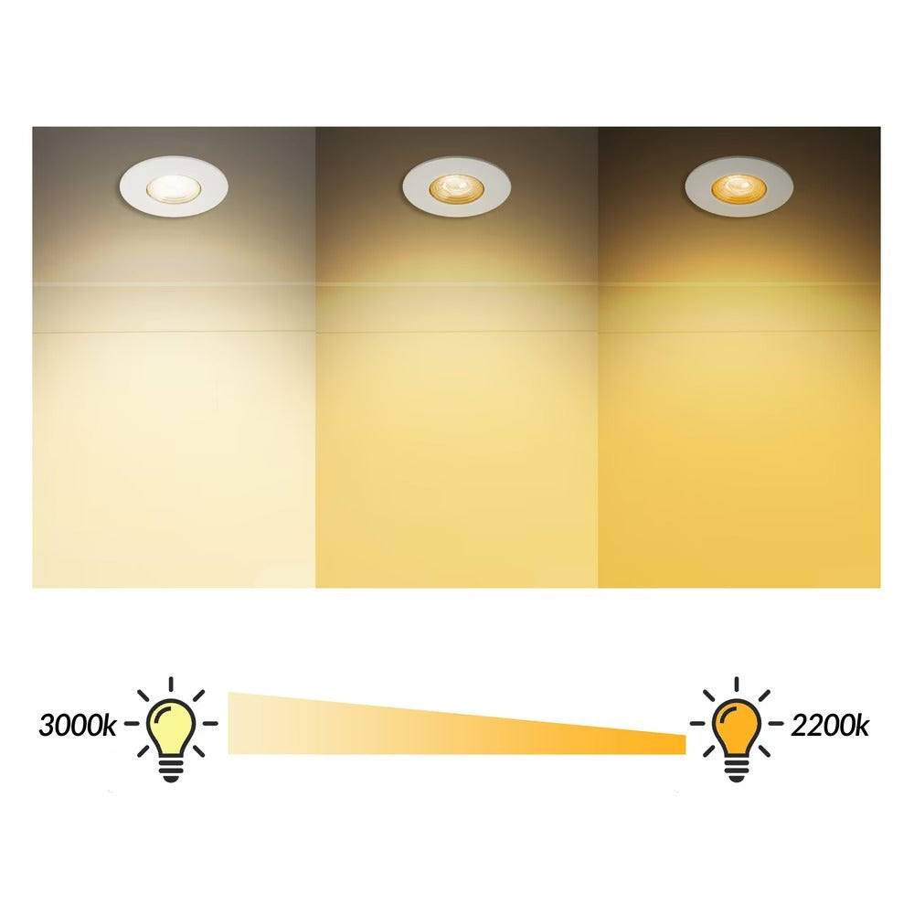 Soho Lighting Matt Black CCT Dim To Warm LED Downlight Fire Rated IP65