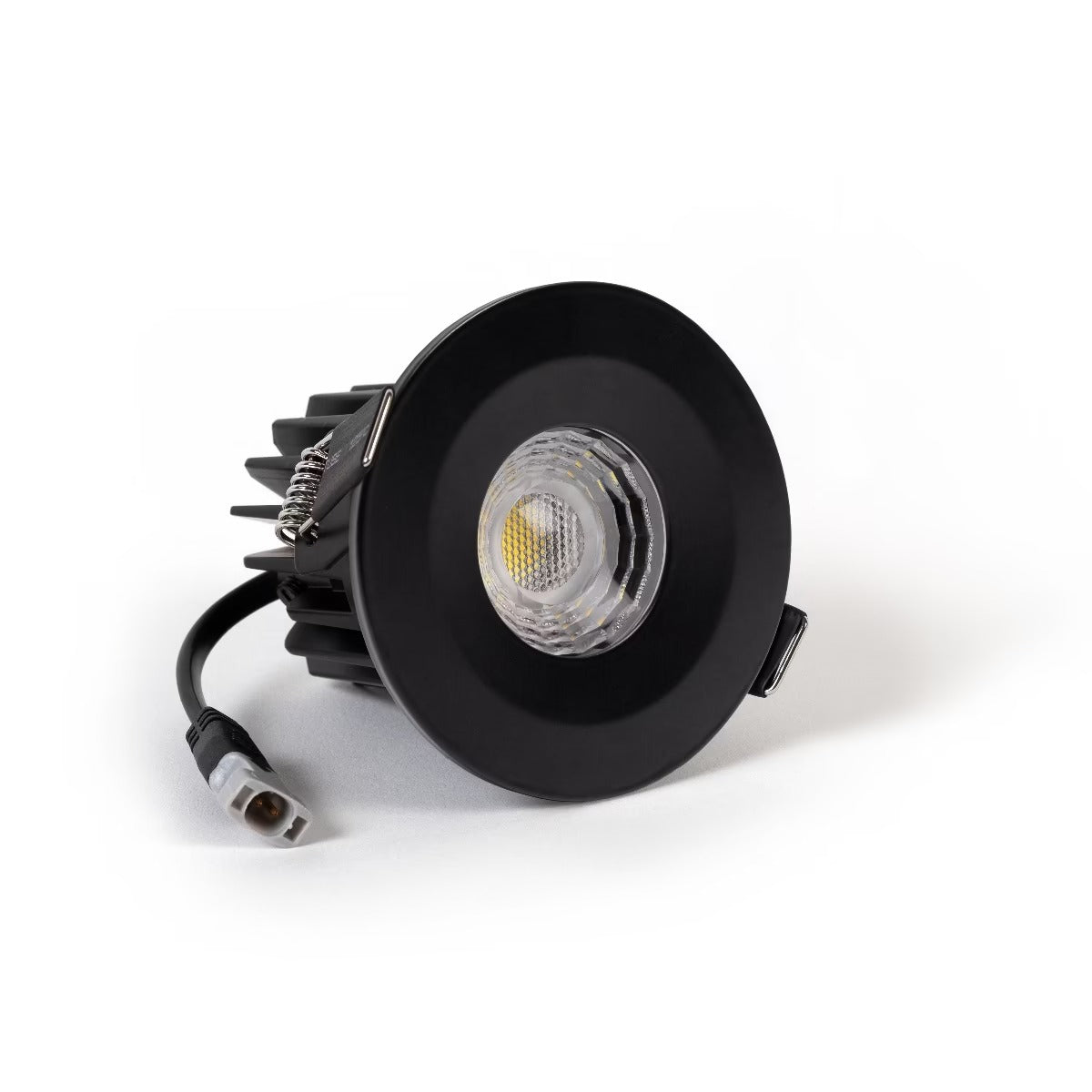 Soho Matt Black LED Downlights, Fire Rated, Fixed, IP65, CCT Switch, High CRI, Dimmable