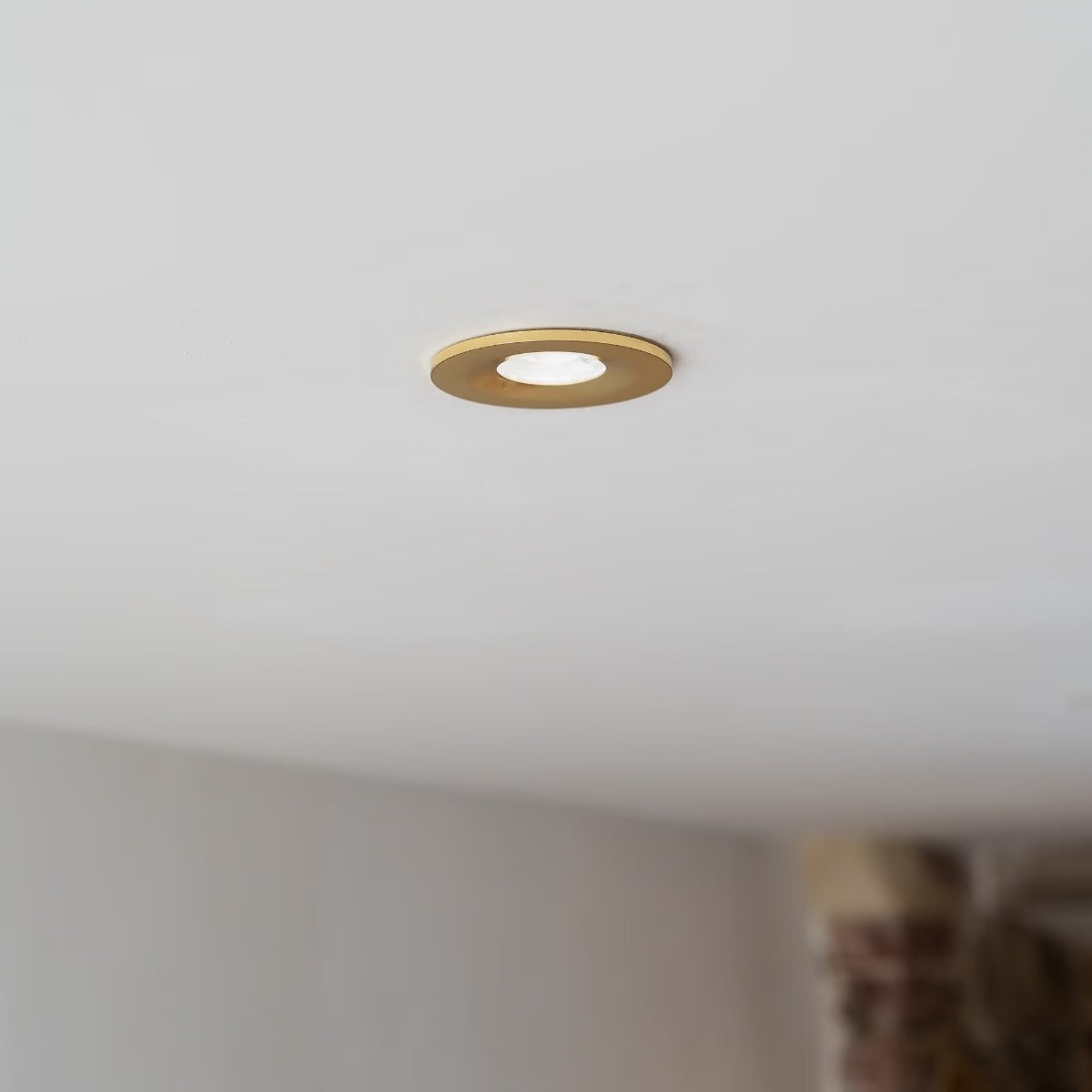 Soho Lighting Polished Brass CCT Dim To Warm LED Downlight Fire Rated IP65