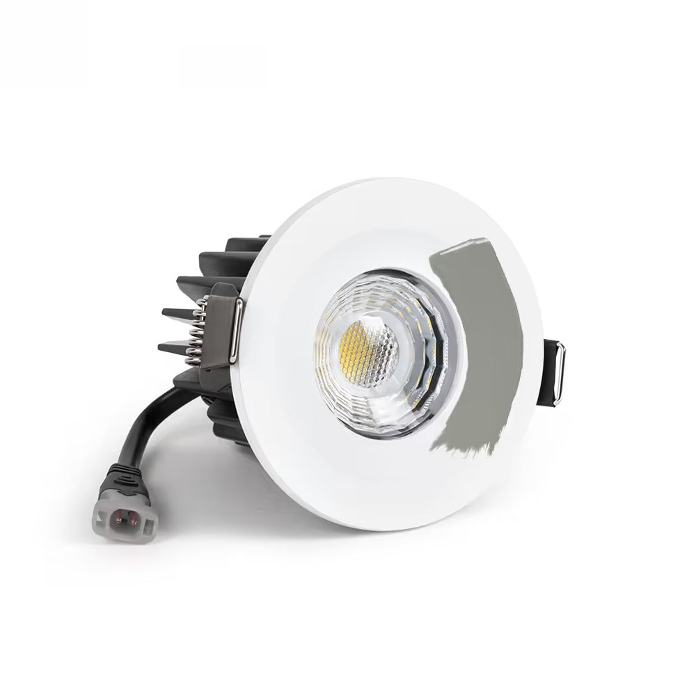 Soho Lighting Primed Paintable Integrated LED Downlight Fire Rated IP65, CCT Switch, High CRI, Dimmable