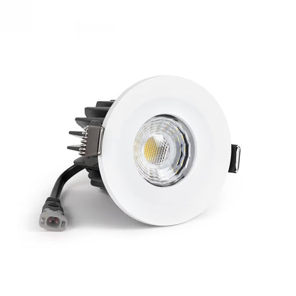 Soho Lighting Primed Paintable Integrated LED Downlight Fire Rated IP65, CCT Switch, High CRI, Dimmable