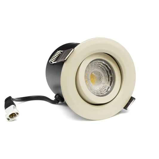 Soho Lighting Primed Paintable Integrated LED Downlight Fire Rated IP65, CCT Switch, High CRI, Dimmable