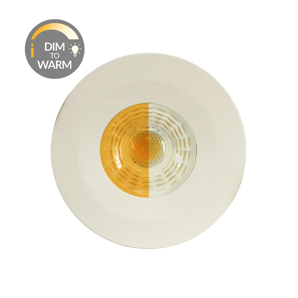 Soho Lighting Cream CCT Dim To Warm LED Downlight Fire Rated IP65