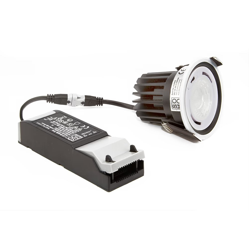 Soho Antique Brass LED Downlights, Fire Rated, Fixed, IP65, CCT Switch, High CRI, Dimmable