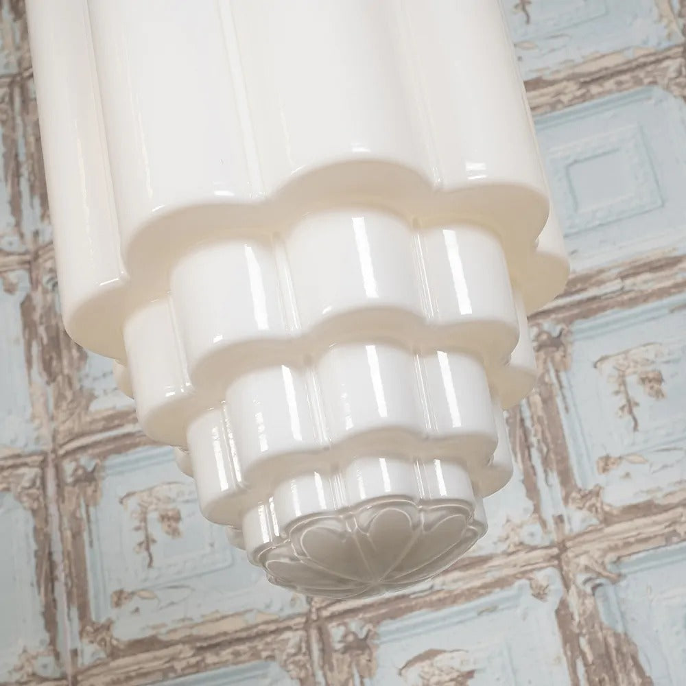 Soho Lighting Glasshouse Nickel Opal Pendant Light - The Schoolhouse Collection