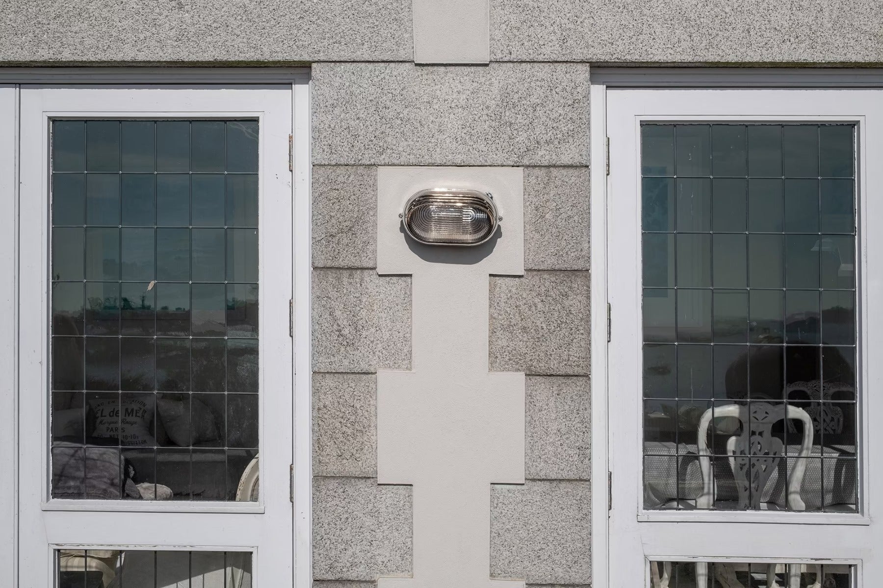 Soho Lighting Marlborough Eyelid Prismatic Glass IP65 Outdoor & Bathroom Nickel Bulkhead Wall Light
