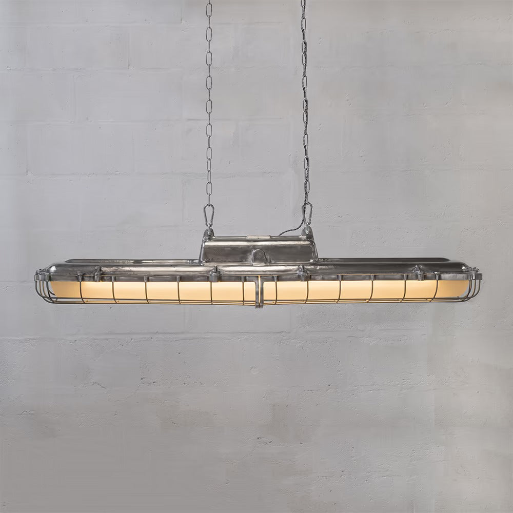 Soho Lighting Warwick Aluminum Industrial Strip Large Pendant Light - The Statement Collection