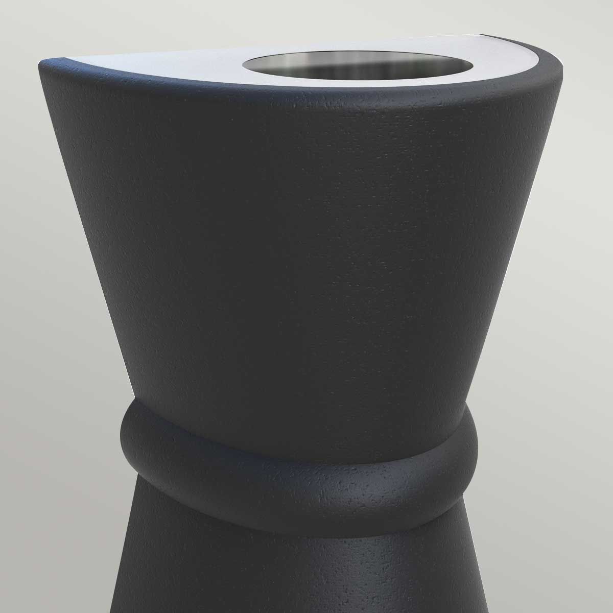Dungarvan Up and Down Lantern in Black