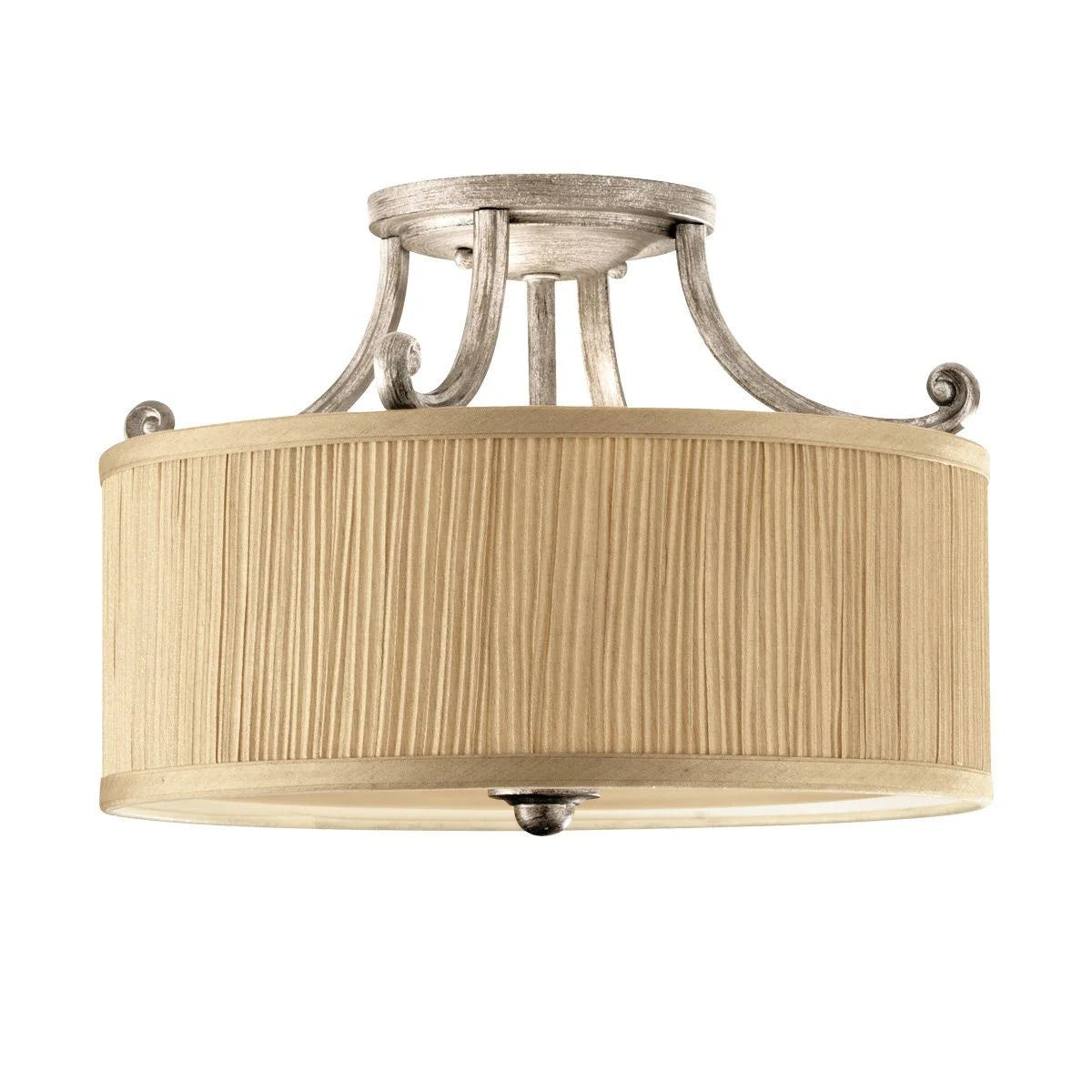 Abbey Light Semi-Flush Light in Silver Sand