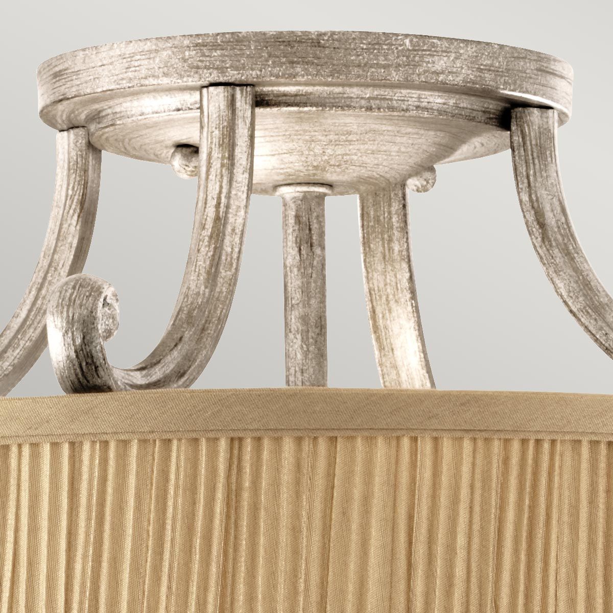 Abbey Light Semi-Flush Light in Silver Sand