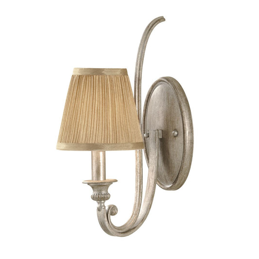 Abbey Light Wall Light In Silver Sand