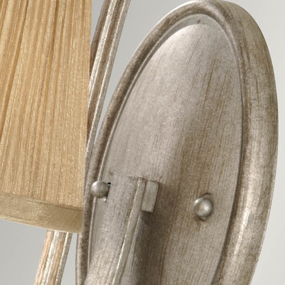 Abbey Light Wall Light In Silver Sand