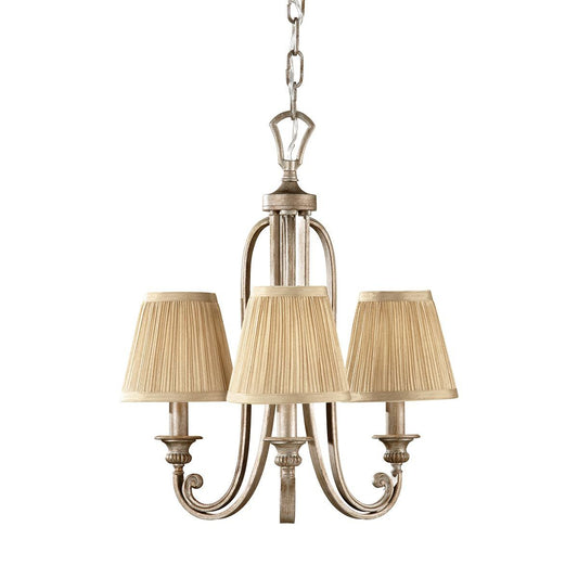 Abbey Light Chandelier In Silver Sand
