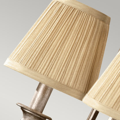 Abbey Light Chandelier In Silver Sand