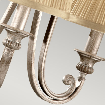 Abbey Light Chandelier In Silver Sand