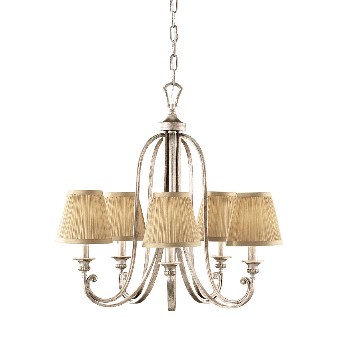 Abbey Light Chandelier in Silver Sand