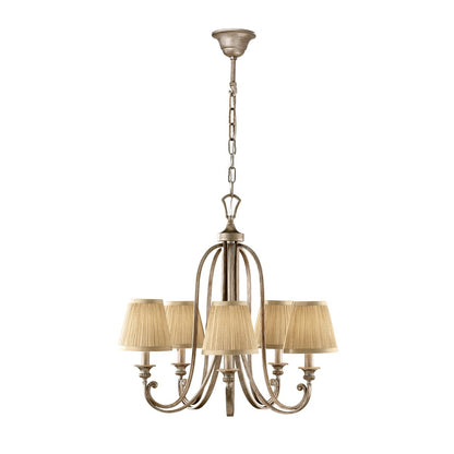 Abbey Light Chandelier in Silver Sand