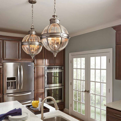 Adams Light Pendant Chandelier In Antique Nickel