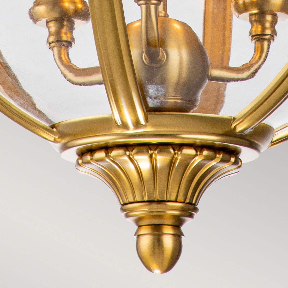 Adams Light Pendant Chandelier In Burnished Brass