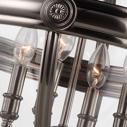 Adams Light Pendant Chandelier In Antique Nickel
