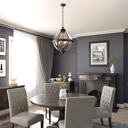 Adams Light Pendant Chandelier In Antique Nickel