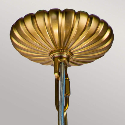 Adams Light Pendant Chandelier In Burnished Brass