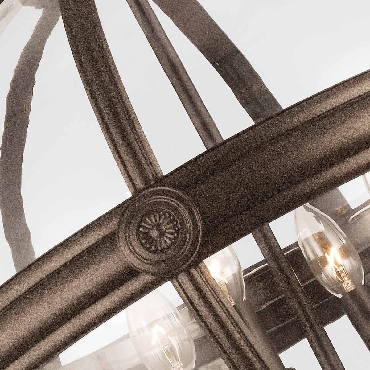 Adams Light Pendant Chandelier in British Bronze