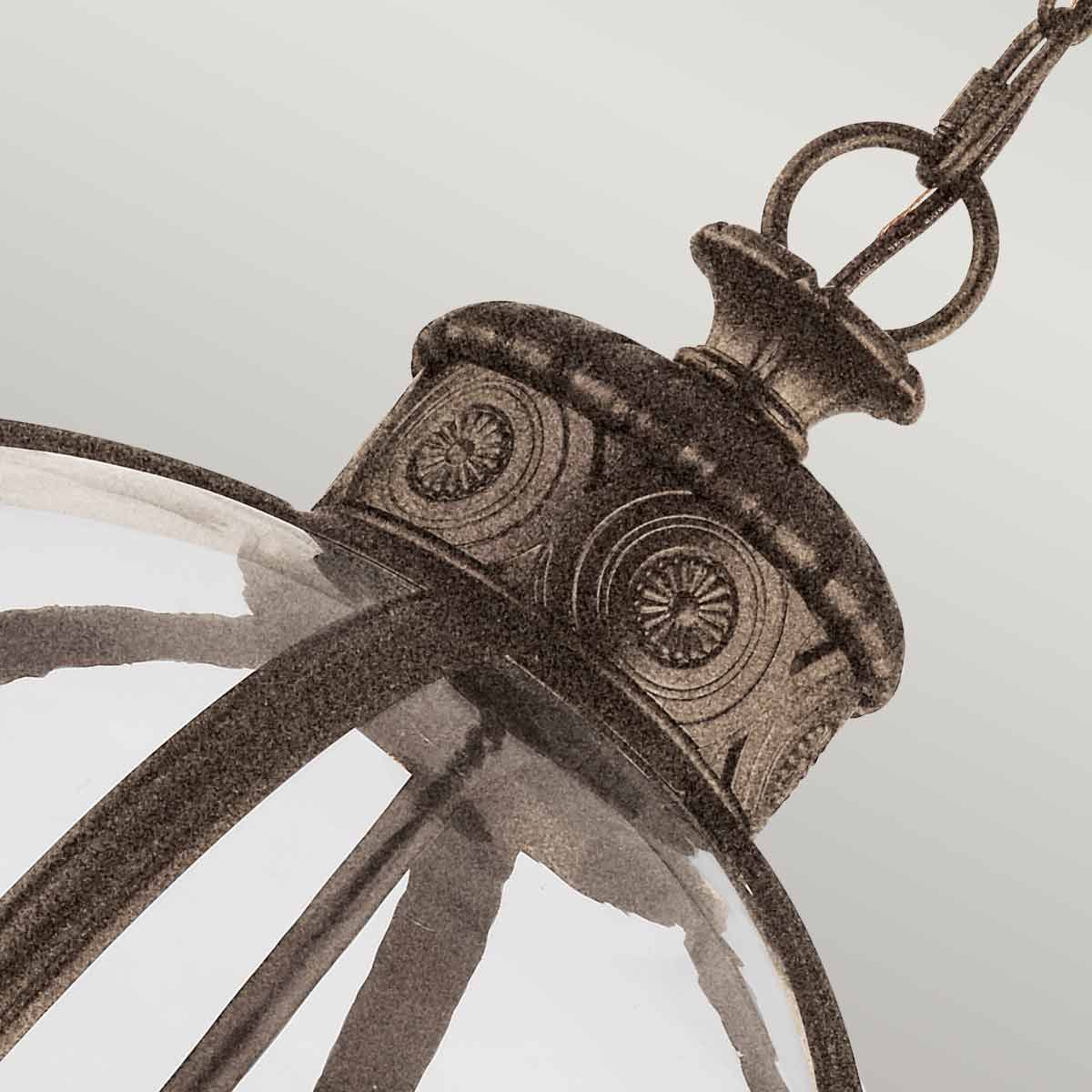 Adams Light Pendant Chandelier in British Bronze