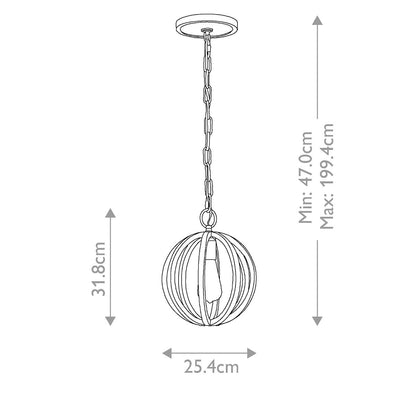 Allier Light Mini Pendant in Weathered Oak Wood and Antique Forged Iron
